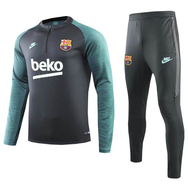 Chandal Barcelona 2019/20 Negro Verde Gris